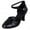 Black, variant on EQWLJWE Heels for Women White Chunky Heel Sandal Women's Ballroom Tango Latin Salsa Dancing Shoes Sequins Shoes Social Dance Shoe