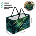 thumbnail image 2 of Tropical Jungle Palm Leaves Large Capacity Reusable Laundry Bag – Foldable Oxford Cloth Shopping Bag, Cube Organizer, and Beach Bag, 2 of 7
