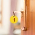 thumbnail image 5 of Uxcell Number Tags 1-30 30 Pcs 1.38'' Round Key Tags for Dormitory House Lockers Yellow Red, 5 of 5