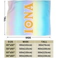 thumbnail image 3 of Iona College Logo Fleece Blanket, Very Soft Microfiber Flannel Blanket for Couch Warm and Cozy for All Seasons, 3 of 6