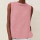 thumbnail image 2 of Chaqueta deportiva,Camiseta sin mangas de verano para mujer, blusa informal de cuello redondo, poliéster, color liso, para usar en casa, sopatenor, 2 of 9