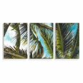 thumbnail image 2 of Idea4wall 3 Piece Tropical Canvas Wall Art Palm Tree Canvas Prints Modern Home Wall Decor, 24"x36", 2 of 5