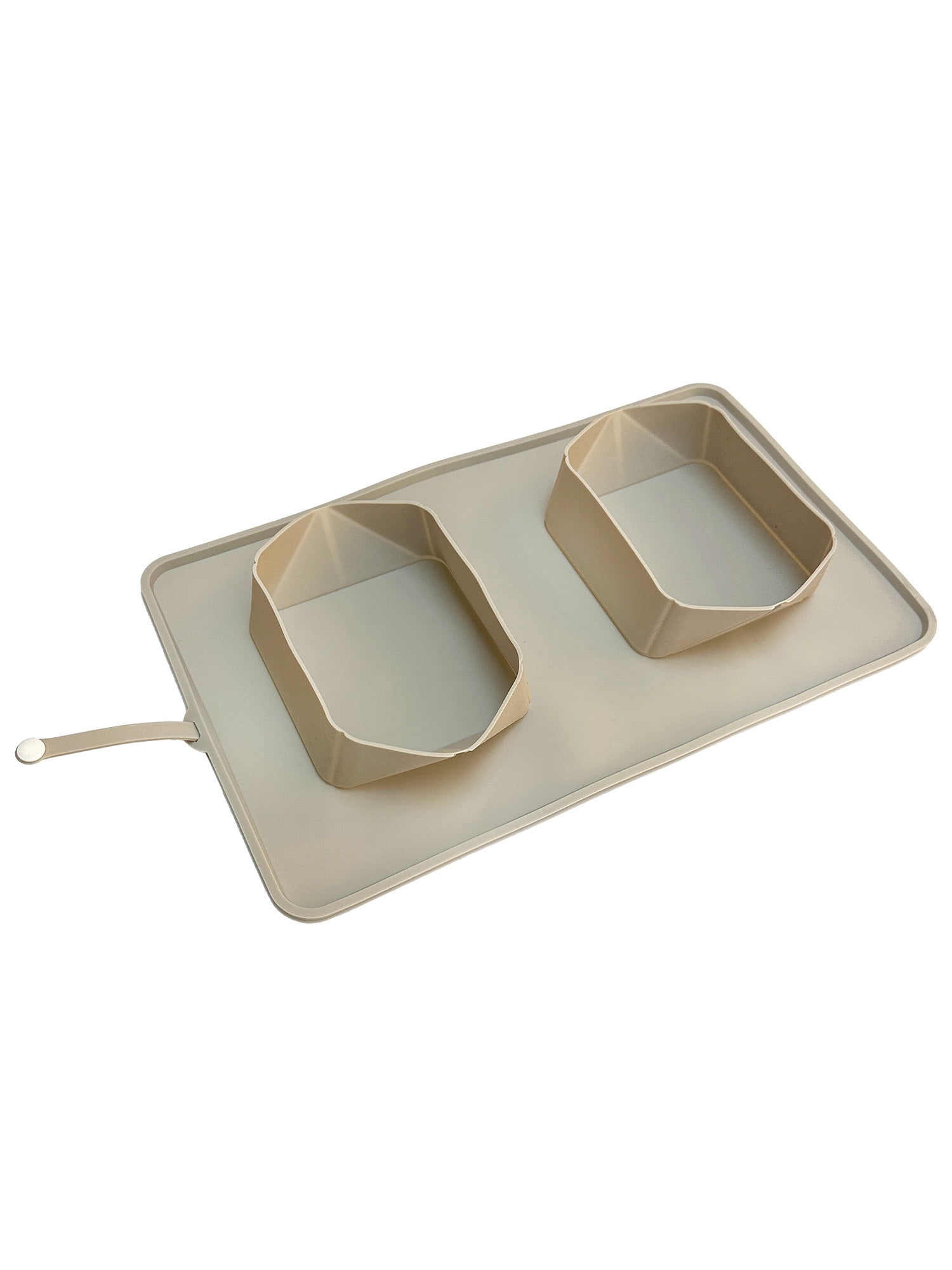 Vibrant Life Portable Double Diner Silicone Dog Food Mat