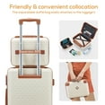 thumbnail image 3 of Joyway 3 Piece Luggage Set with Spinner Wheels Carry-On Suitcase Makeup Case and Crossbody Bag, 3 of 7