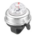 thumbnail image 2 of Xinyolin Aluminum Alloy Compass Bike Bell Handlebar Mounted Clear Crisp Loud Sound Universal MTB Road Mountain Bicycle Horn Bike Accessories, 2 of 8