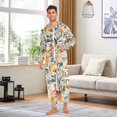 thumbnail image 6 of FORMRS Onesies Pajama for Adults Unisex Hoodie Winter Jumpsuit One Piece Sleepwear, Sizes S-2XL, Whimsical Leaves, 6 of 7
