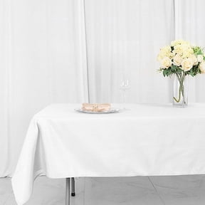 Balsa Circle 54x96" Polyester RECTANGULAR Tablecloth - Table Linens - White