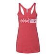 thumbnail image 2 of Mermaid Vibes Cute Shimmer | Womens Fashion Premium Tri-Blend Racerback Tank Top, Vintage Red, Large, 2 of 3
