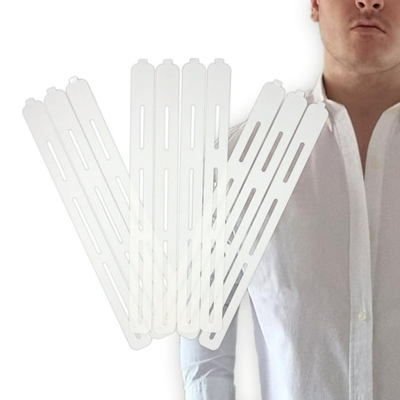 Chrome Cherry CollarLift | Adhesive Placket Collar Stays for Men's Dress Shirts | Discrete & Disposable Shirt Collar Stays for Men For A Sharp Look & Bold Hold | No Messy Or Floppy Collar Strips