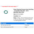 thumbnail image 2 of Power Steering Pressure Hose Seal Ring - Compatible with 2010 - 2014 Mercedes-Benz E350 2011 2012 2013, 2 of 2