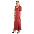 thumbnail image 2 of 24/7 Comfort Apparel Women's Casual Maxi Dress, 2 of 4