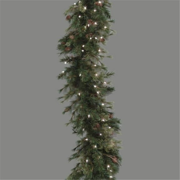 Vickerman Holiday Pine Prelit Garland, 16.0" (Green)