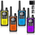 thumbnail image 1 of Walkie Talkies DURLK, recargables de largo alcance, 1800 mAh, paquete de 4, 1 of 9