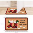 thumbnail image 6 of Please Remove Your Shoes Mat Plaid Rugs Merry Christmas Doormat Winter Door Mat Outdoor & Indoor Rug for Christmas Decorations 30" X 17", 6 of 6