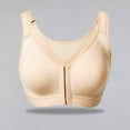 thumbnail image 4 of COMVALUE Front Closure Post Surgery Compression Bras for Women Mastectomy Bra with Adjustable Straps Wirefree Bra (Beige, M), 4 of 6