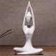 thumbnail image 3 of Estatua de yoga de cerámica, figura decorativa para interiores y exteriores, para el hogar y el jardín. Los 7.5x4.5x14cm, 3 of 6