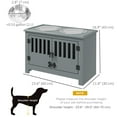 thumbnail image 3 of PawHut Bols Surélevés pour Chiens avec 2 Bols en Acier Inoxydable, Rangement, pour Chiens TG, Gris, 3 of 10