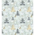 thumbnail image 3 of Ambesonne Nature Duvet Cover Set, Retro Soft Pine Tree, Queen, Blue Grey and Dark Mustard, 3 of 3