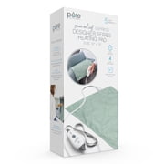 Pure Enrichment PureRelief Express Designer Series Electric Heating Pad - 12” x 15” Fast-Heating with 4 Heat Settings, Machine-Washable Fabric, 2-Hour Auto Safety Shut-Off - Laurel Leaves