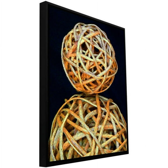 ArtWall Dean Uhlinger "Basket Spheres" Floater Framed Gallery-Wrapped Canvas