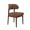 Brown(Cloth), variant on Hawsaiy Dining Chairs Set of 4, Upholstered Kitchen & Dining Room Chairs with Solid Wood Frame, Curved Back Side Chairs, Green