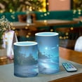 thumbnail image 6 of Beach in Night Flickering Flameless LED Candles set of 2 Battery Operated 18-Key Remotes Timer Halloween Fall Decor D3''xH4''5'', 6 of 7