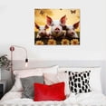 thumbnail image 4 of PIKWEEK Canvas Wall Art Pig Home Canvas Farming Famers Canvas Artwork Wall Art for Living Room Bedroom Bathroom Room Office Decor Framed 20x16in, 4 of 4