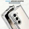 thumbnail image 4 of for Samsung Galaxy Z Fold 5 Case Plating Frame Electroplate Clear Luxury Elegant Case Camera Protector Soft TPU Shockproof Protective 3 PCS Anti-Skid Galaxy Z Fold 5 Case -Silver, 4 of 12