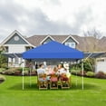 thumbnail image 2 of Patiojoy 10x17ft Pop up Canopy  3 Height Adjustment Folding Tent with Roller Bag Blue, 2 of 10