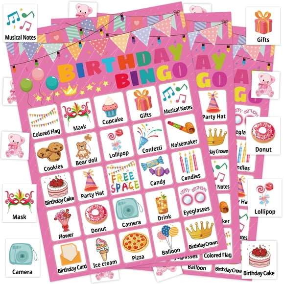 Leezead St Patrick's Day Bingo Games Cards for Adult Boy Girl, 24 Players St Patrick's Day Party Bingo Games Irish Shamrock Bingo Cards for Saint Patrick's Day Family School Classroom Activities