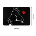 thumbnail image 3 of Bingfone Animal Bulldog Door Mat 16"x24" Front Entrance Non-Slip Low Profile Washable for Entryway, 3 of 7