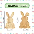 thumbnail image 3 of Rabbit Shape Charcuterie Board, Wood Bunny Serving Tray, Reusable Wood Cutting Board Rabbit Dinner Platter, Dessert Serving Tray Holiday Salad Dish Fruit Plate, 7.1*11.4 inch, 3 of 9