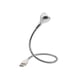 thumbnail image 1 of Inteprter Lámpara LED de escritorio para libros, USB Flexible para interior, hogar, escuela, dormitorio, ordenador portátil, lector de de noche, luz Iluminación y accesorios Plata Luz blanca Inteprter HA072794-03, 1 of 6