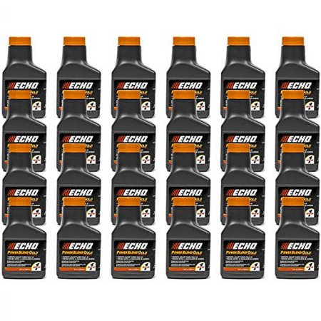 24 Pack of Echo PowerBlend Gold 2-Stroke Engine Oil 2.6 oz Bottles 50:1 Mix for 1 Gallon 6450001S-24PK