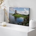 thumbnail image 4 of HFDF Canvas Prt Wall Art View of Dunguaire Castle Galway Ireland Nature Wilderness Photography Realism Chic Scenic Colorful Rustic Ultra for Livg Room, Bedroom, Office - 24x20inch Framed, 4 of 5