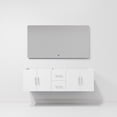 thumbnail image 5 of Lexora Glossy White Double Bath Vanity and 60 in. LED Mirror, 5 of 11