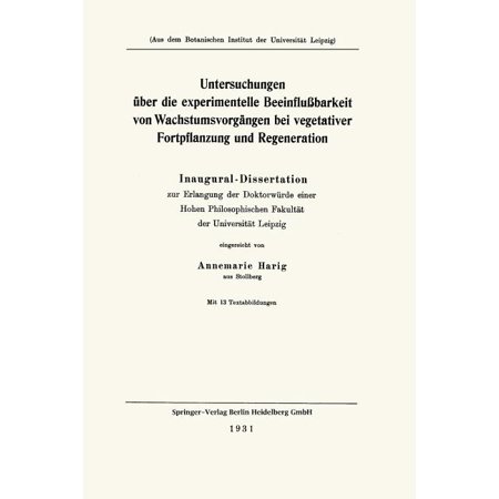 ISBN 9783662407417 product image for Untersuchungen Über Die Experimentelle Beeinflußbarkeit Von Wachstumsvorgängen B | upcitemdb.com