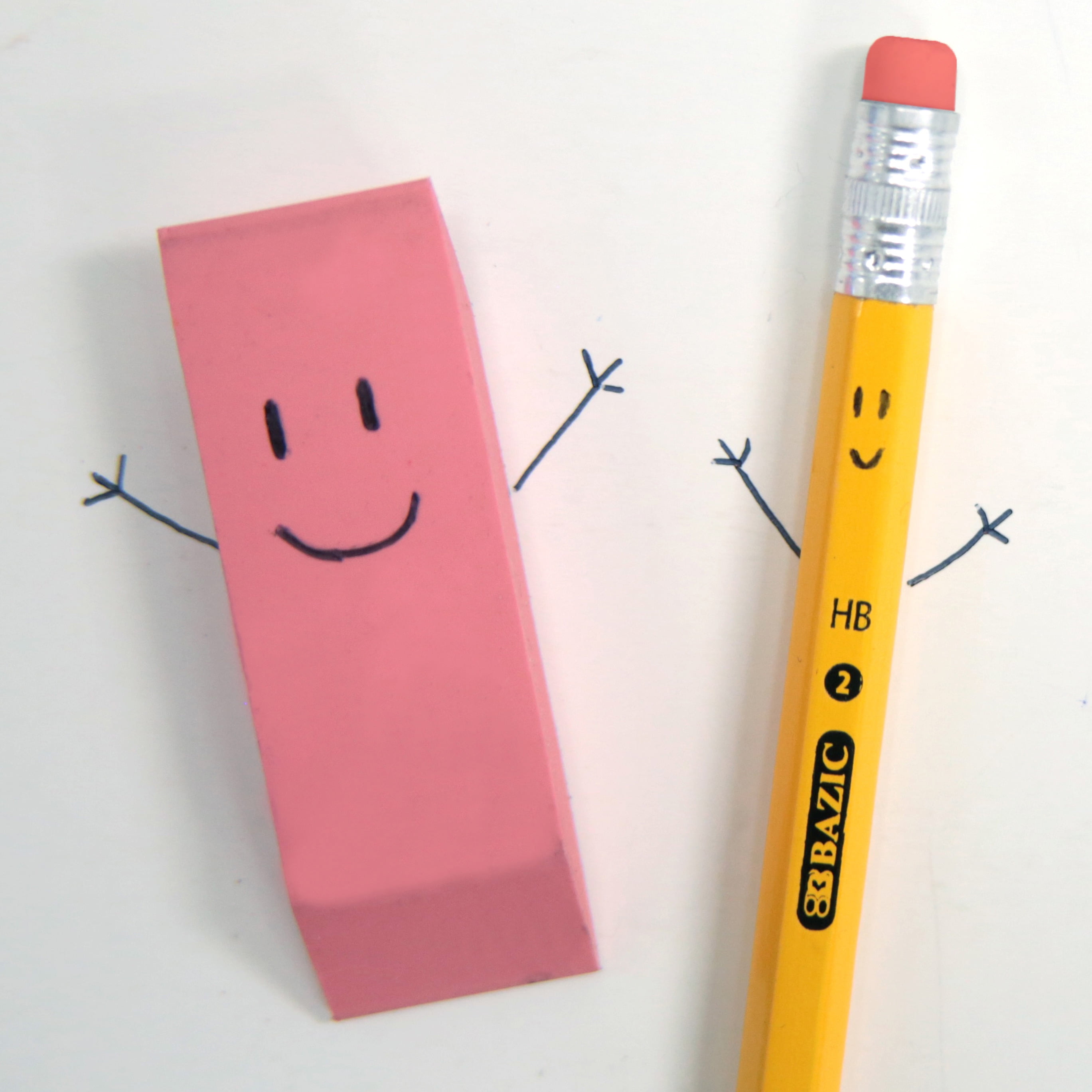 BAZIC Wood Pencil Glitter Metallic Pencils, Latex Free Eraser, Unsharpened  Rewards Glitter Pencil for Kids Student Artist (8/Pack), 2-Packs