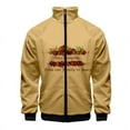 thumbnail image 3 of Chaqueta informal con cremallera y estampado 3D de Acción de Gracias de última oferta, diseño de pavo de animales de Acción de Gracias, para hombre, de manga corta, 3 of 5