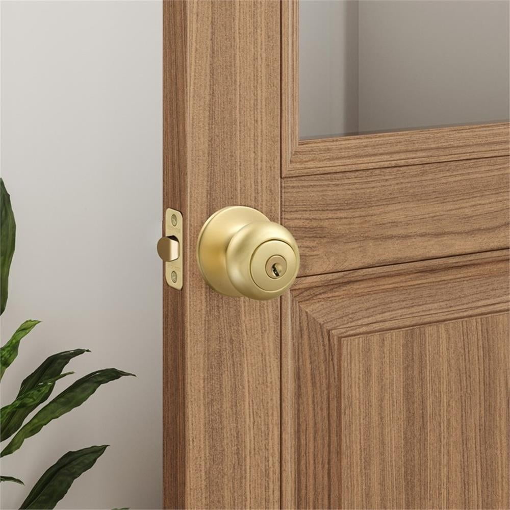 Design House 726927 Cambridge Entry Door Knob Satin Gold
