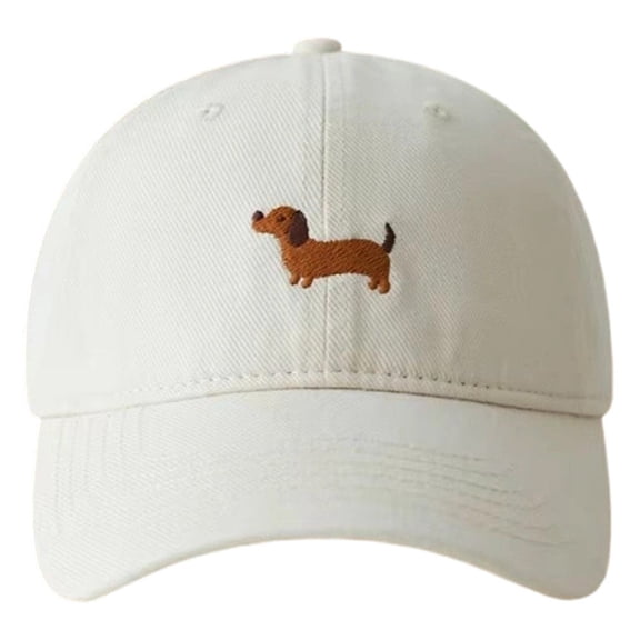 vlrwzc Dachshund Baseball Cap Washed Cotton Bucket Hat Relxed Adjustable Sun Hat Embroidered Baseball Cap Trucker Hat Hip Hop Dad Hat for Men Women