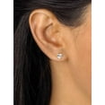 thumbnail image 2 of PalmBeach Jewelry Cubic Zirconia Seven Pair Set of Stud Earrings 8.16 TCW in 14k Gold Plated or Platinum Plated Sterling Silver, 2 of 10