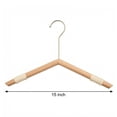 thumbnail image 6 of Unique Bargains 2Pcs Wood Nonslip Rope Durable Hangers Silver, 6 of 6