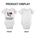 thumbnail image 3 of I Heart My Malaysian Grandma Malaysia Love Flag Newborn Clothes Outfits (White, 3-6 Months), 3 of 5