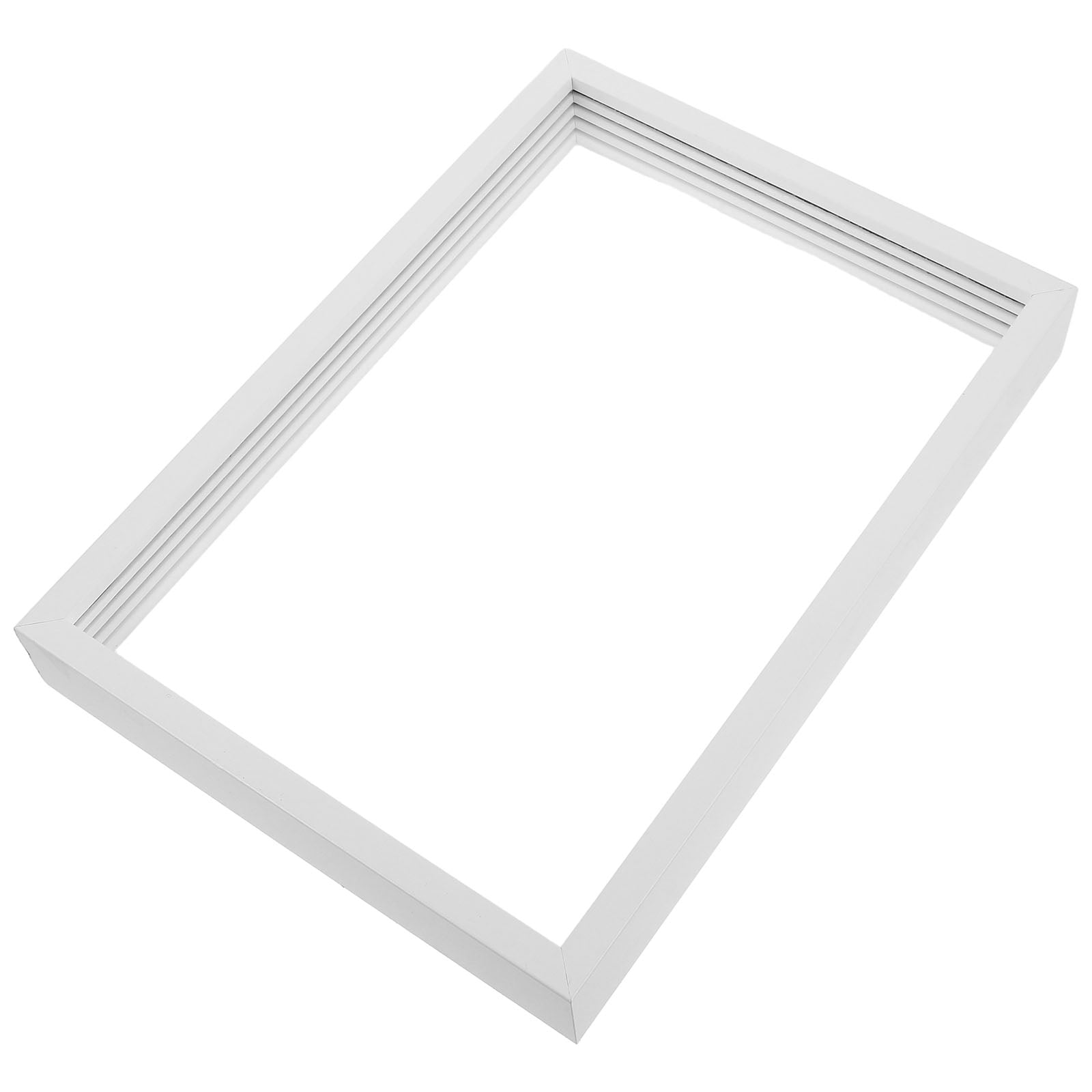 BESTYASH Artistic White Wooden Tabletop Frame for Family Handprint Memory Display