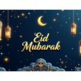thumbnail image 4 of Eid Mubarak Banner Background Lanterns Stars Moon Festive Decor Backdrop for Party Event Ramadan Celebration Holiday Photography Props, 4 of 4