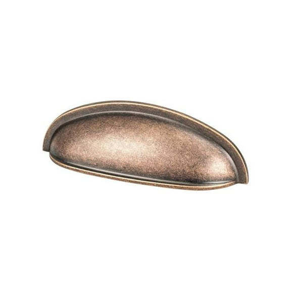 Berenson 8339-10WC-P Folklore 3 in. Center-to-Center Weathered Copper Cup Pull