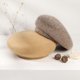 thumbnail image 3 of SZTXJ Beret big head circumference wide side woolen hat Korean version of one hundred knitting pumpkin hat Camel, 3 of 5