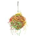 thumbnail image 1 of Shredder Toy,  Free Coconut Shell Bird Foraging Toy Colorful Hook Installation  For Cockatiels, 1 of 8