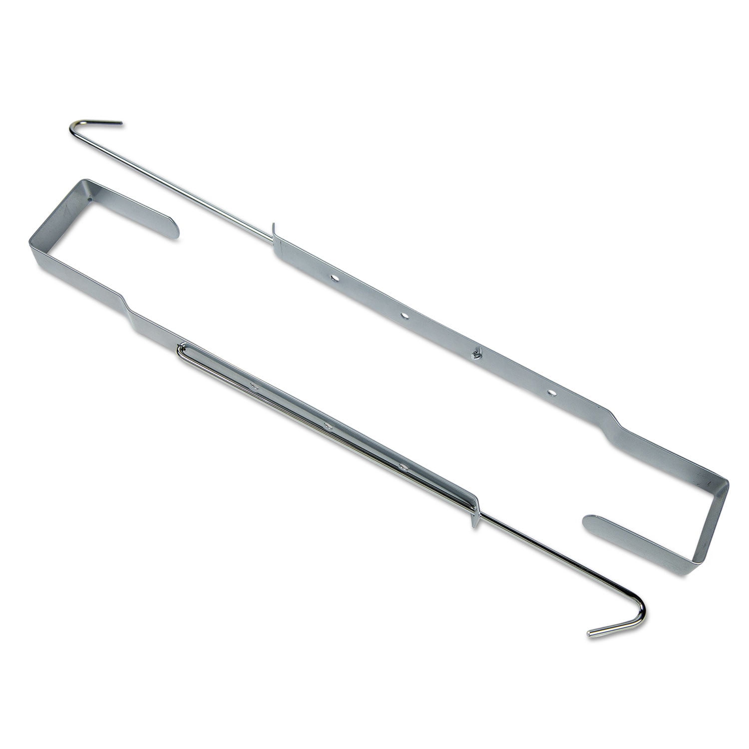 CARSONDELLOSA OvertheDoor Hooks for Pocket Charts Silver 2 x 11 2